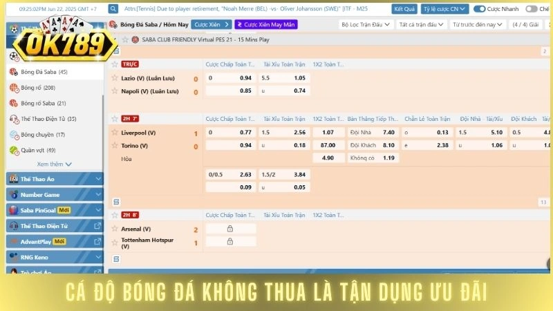 Bí kíp cá độ bóng đá không thua từ chuyên gia Ok789 hàng đầu 3 Cách cá độ bóng đá không thua là tận dụng ưu đãi tăng cơ hội