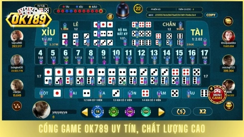 Cổng game OK789 uy tín, chất lượng cao