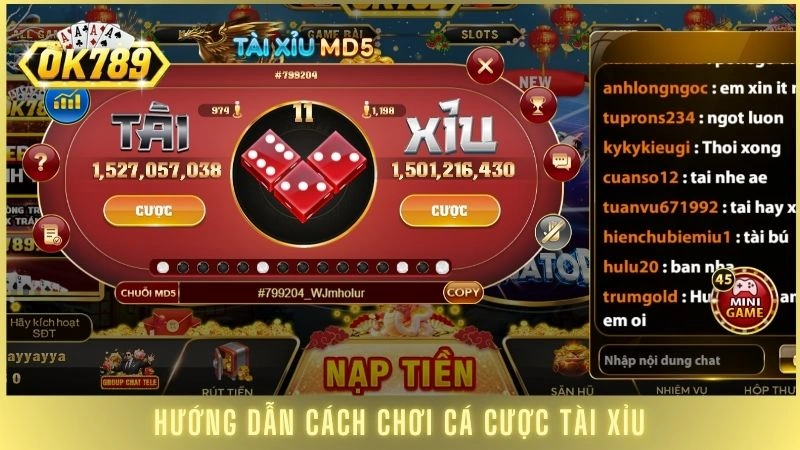 Tài xỉu online OK789 - Bí quyết vào bờ an toàn 100% 3 Hướng dẫn cách chơi cá cược tài/xỉu