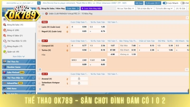 Thể thao OK789 - Sân chơi đình đám có 1 0 2
